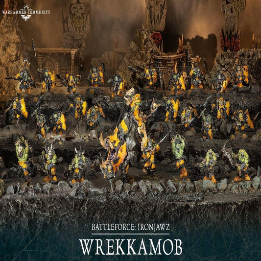 warhammer age of Sigmar battleforce ironjawz wrekkamob citadel miniatures