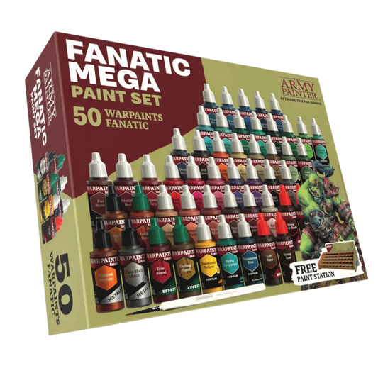 army painter fanatic mega paint set warpaints box