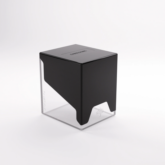 gamegenic bastion 100 deck box black clear special edition
