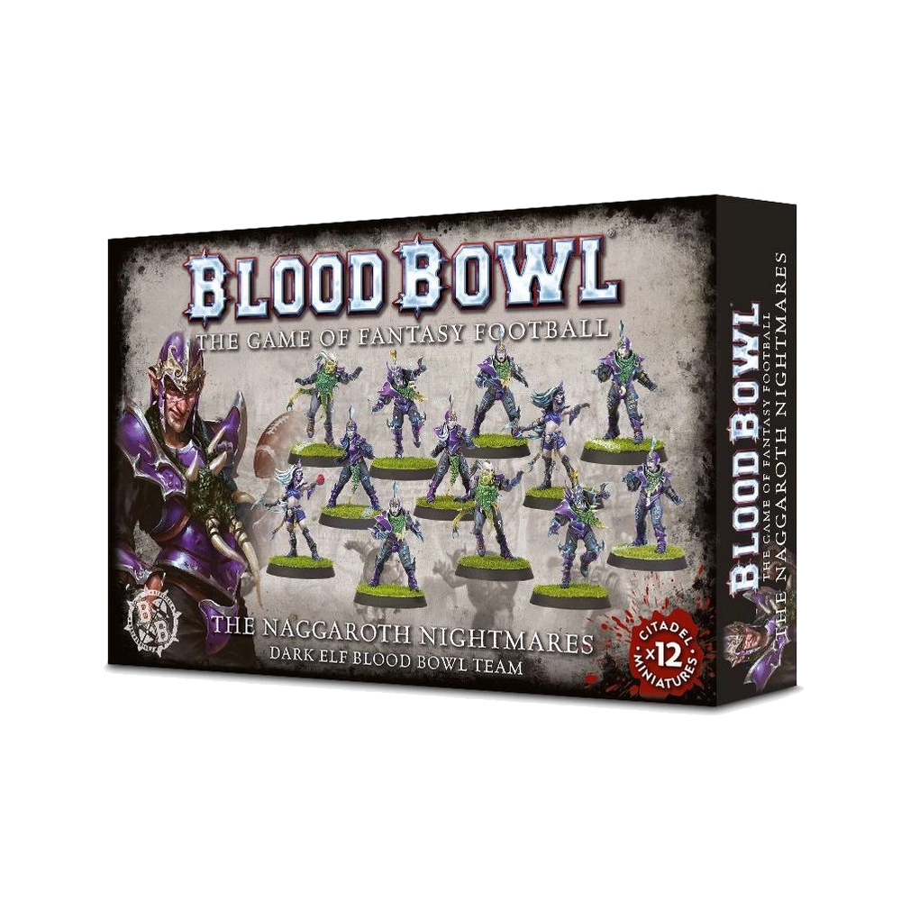 blood bowl fantasy football dark elf naggaroth nightmares team