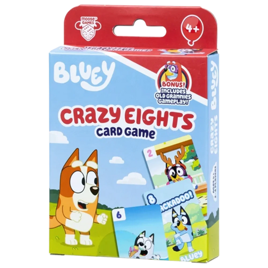 bluey crazy eights card game moose