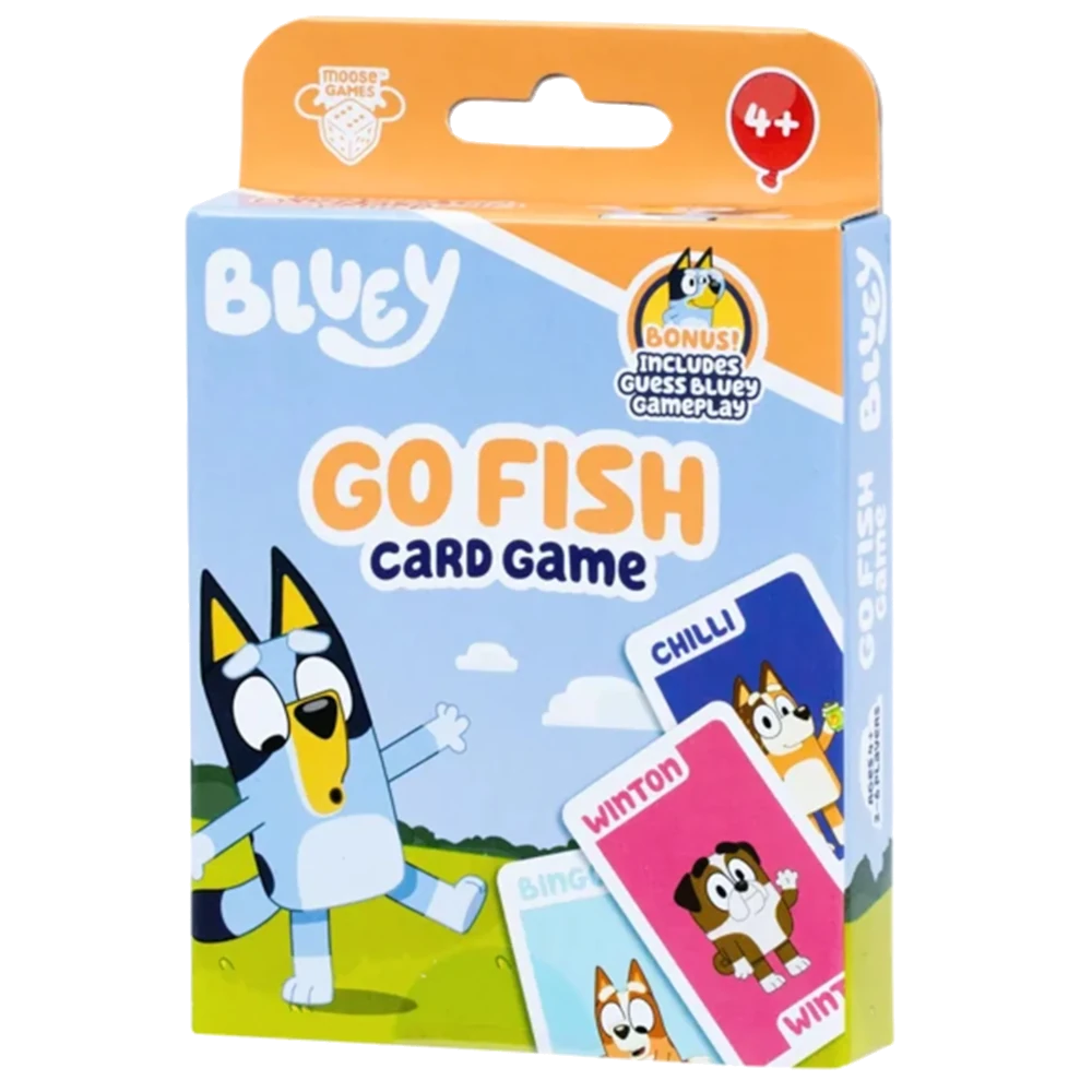bluey go fish card game moose