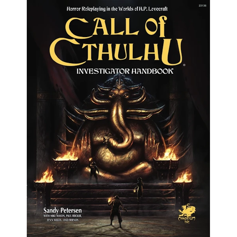 call cthulhu investigators handbook hardback adventure guide book