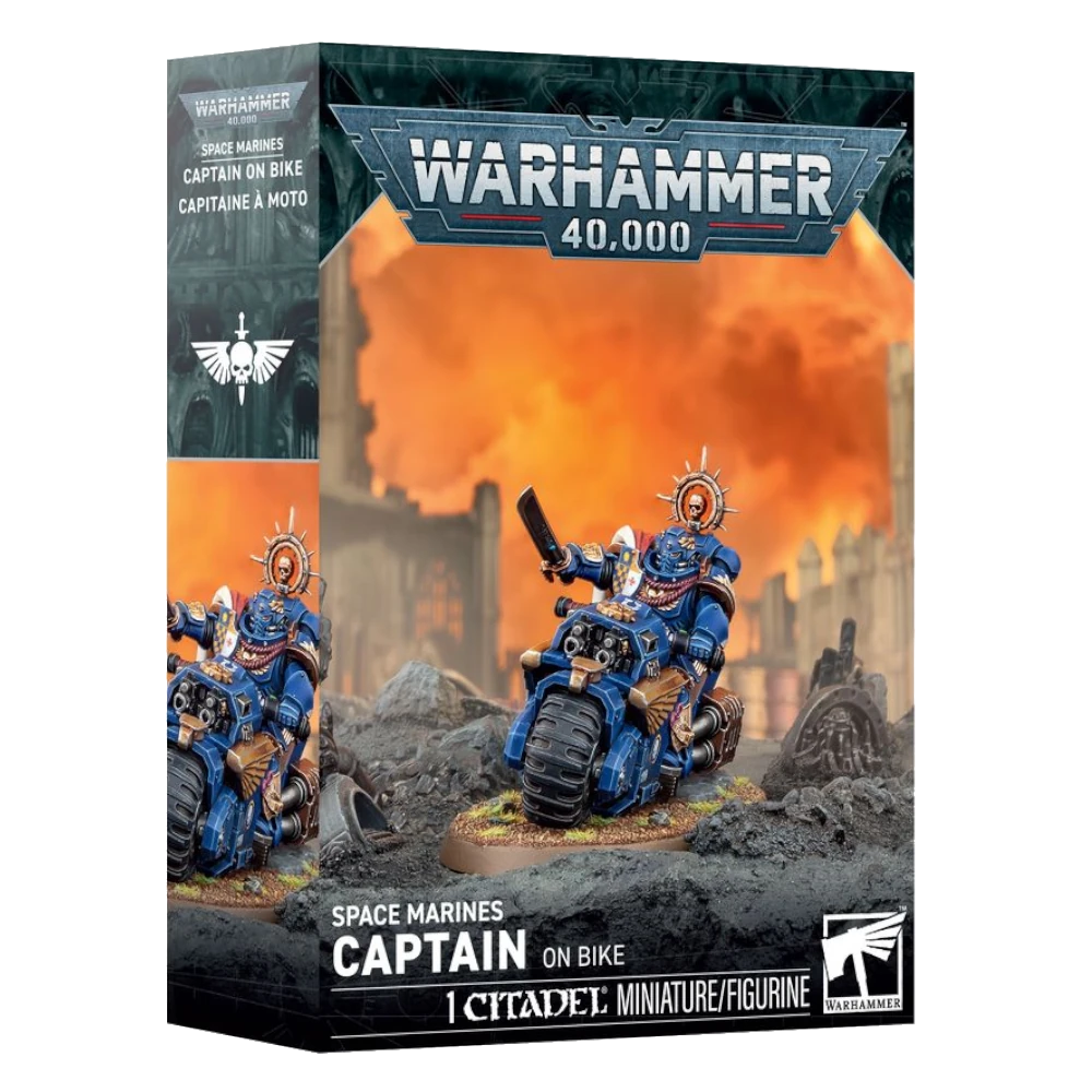warhammer 40k space marines captain on bike citadel
