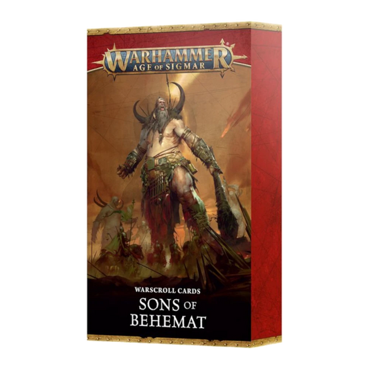 warhammer age of sigmar warscroll cards sons behemat