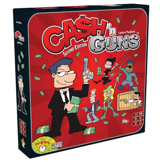 cash guns second edition board game money loot