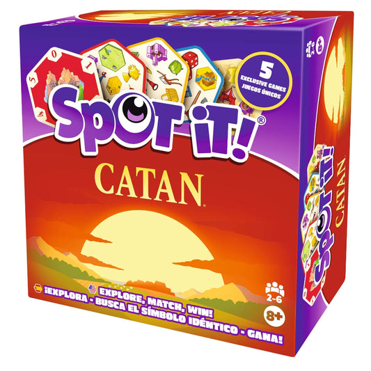 spot it catan card game hexagon island expand