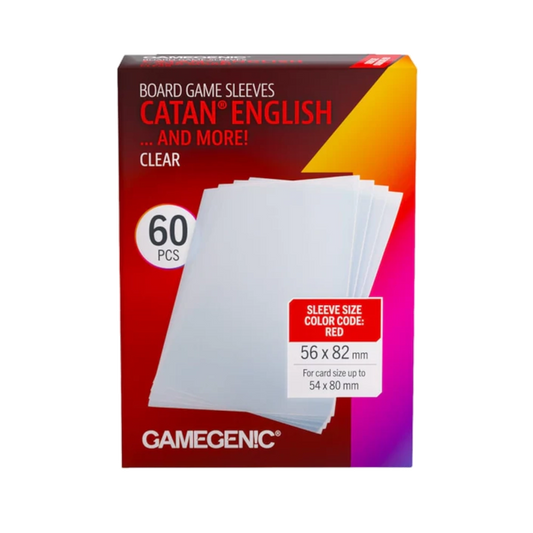 catan card sleeves english clear gaming