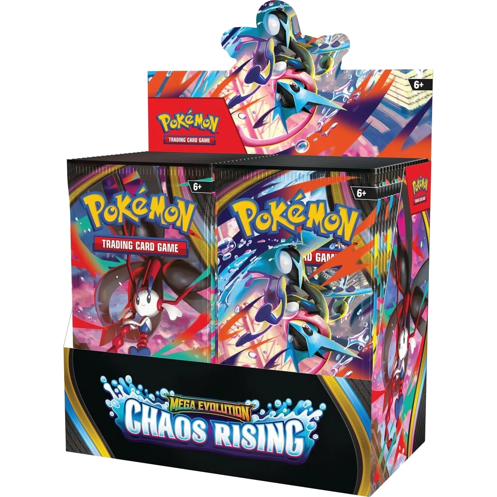 pokemon chaos rising booster pack display