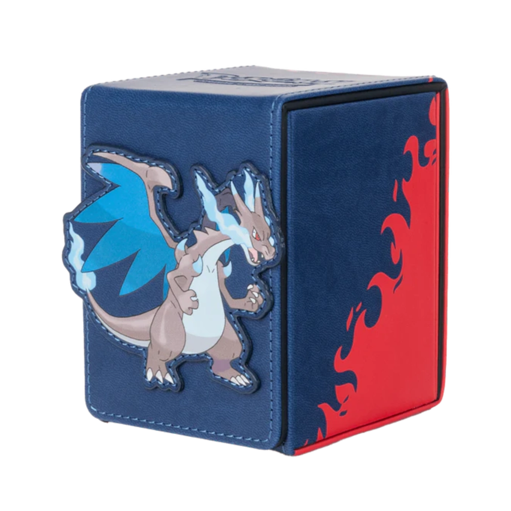 pokemon mega charizard x alcove flip deck box