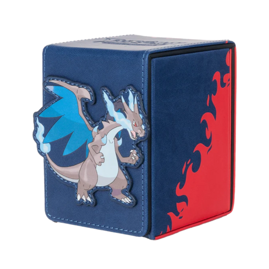 pokemon mega charizard x alcove flip deck box