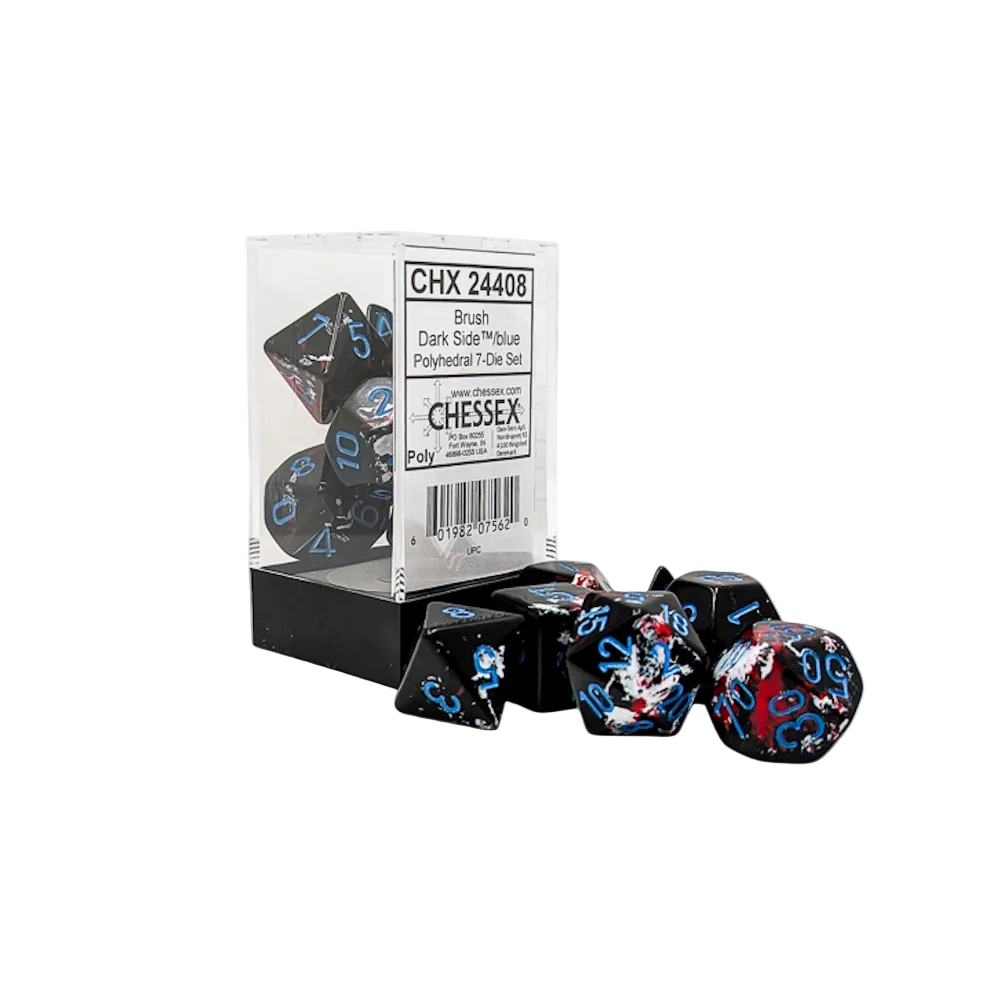 chessex polyhedral brush dark side blue