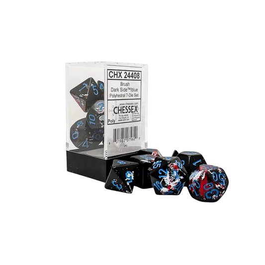 chessex polyhedral brush dark side blue