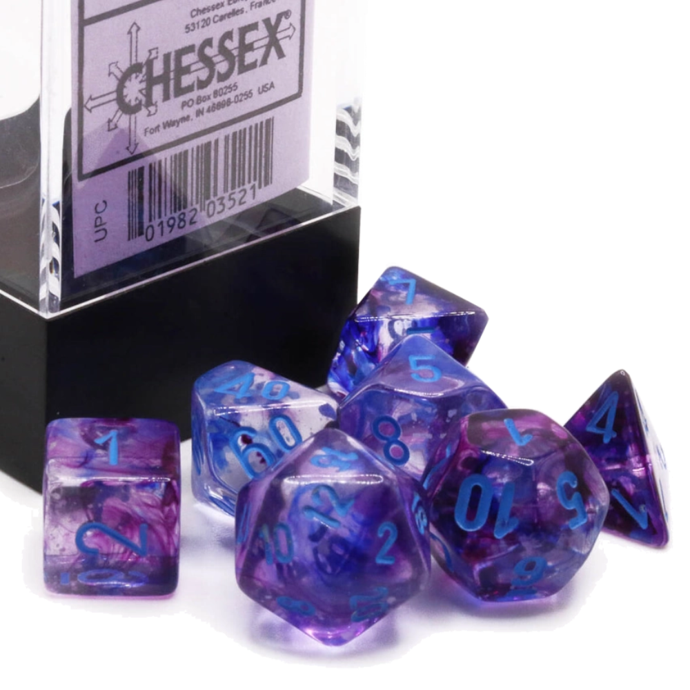 chessex nebular nocturnal blue purple dice polyhedral