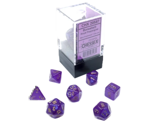 chessex dice royal purple gold d20