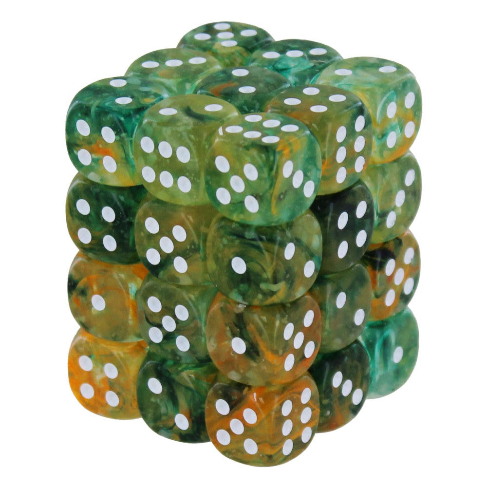 chessex dice block spring green white