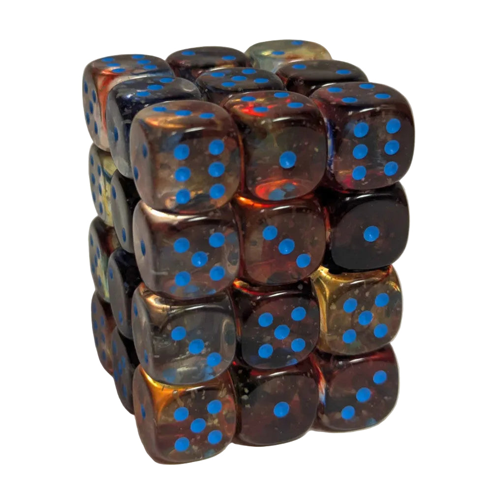chessex dice block red blue yellow