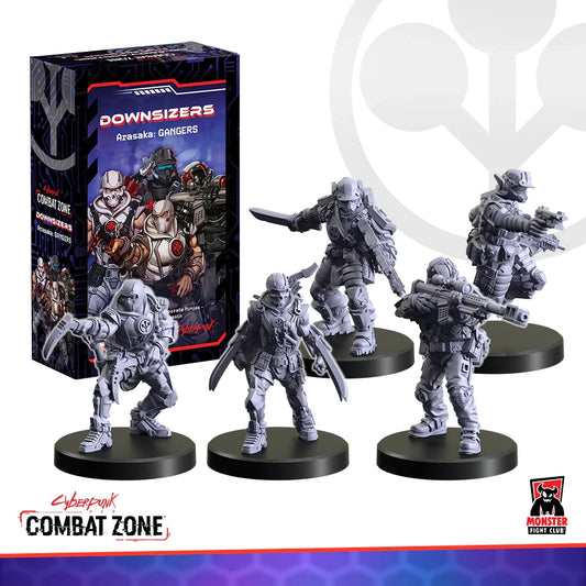 cyberpunk arasaka gangers combat zone miniatures