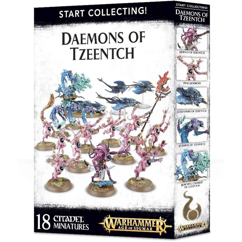 start collecting daemons tzeentch warhammer sigmar pink horrors 