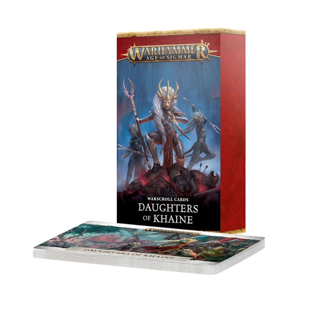 age of sigmar daughters of khaine warscroll cards