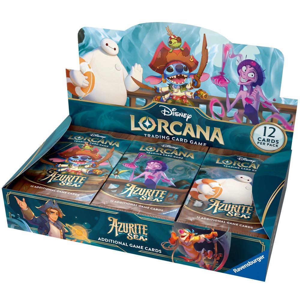 disney lorcana azurite sea booster box trading card game