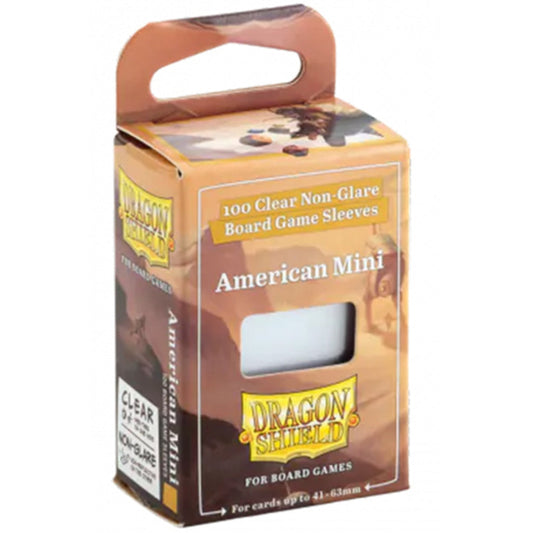 dragon shield clear nonglare board game sleeves american mini