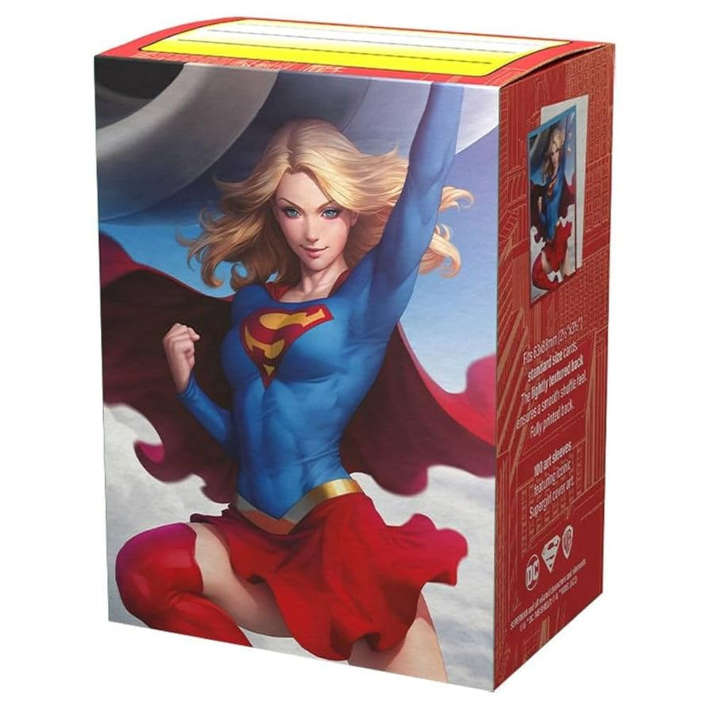 dragon shield matte dual art card sleeves supergirl 