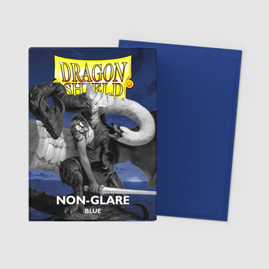 dragon shield non glare card sleeves matte blue