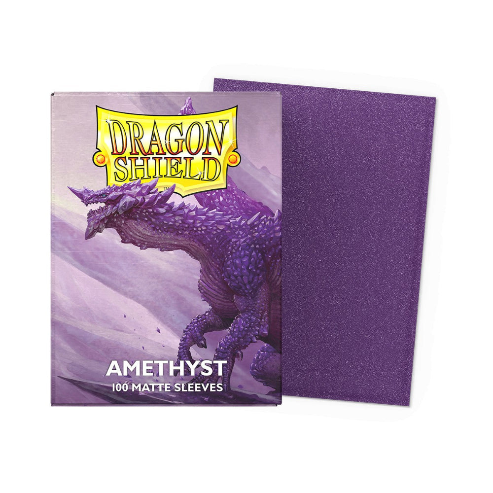 dragon shield amethyst matte card sleeves