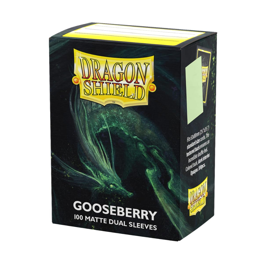 dragon shield dual matte card sleeves gooseberry