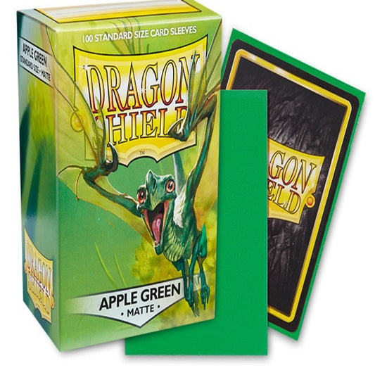 dragon shield apple green matte card sleeves