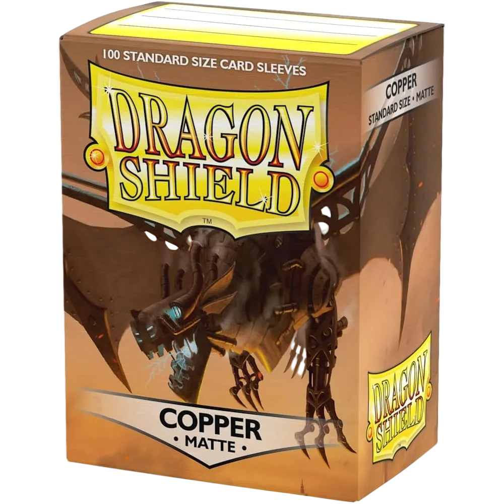 dragon shield matte sleeve copper