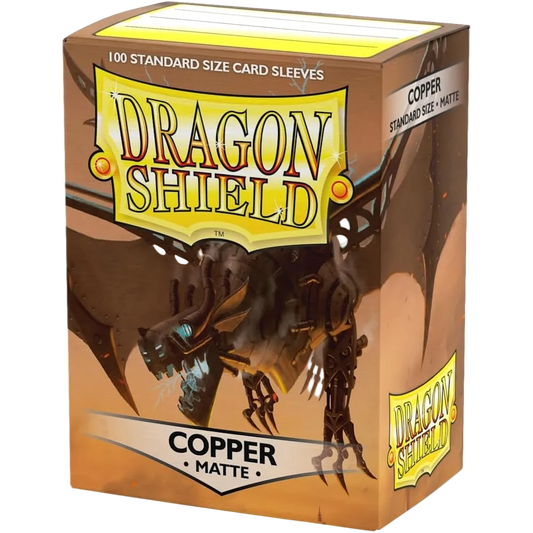 dragon shield matte sleeve copper