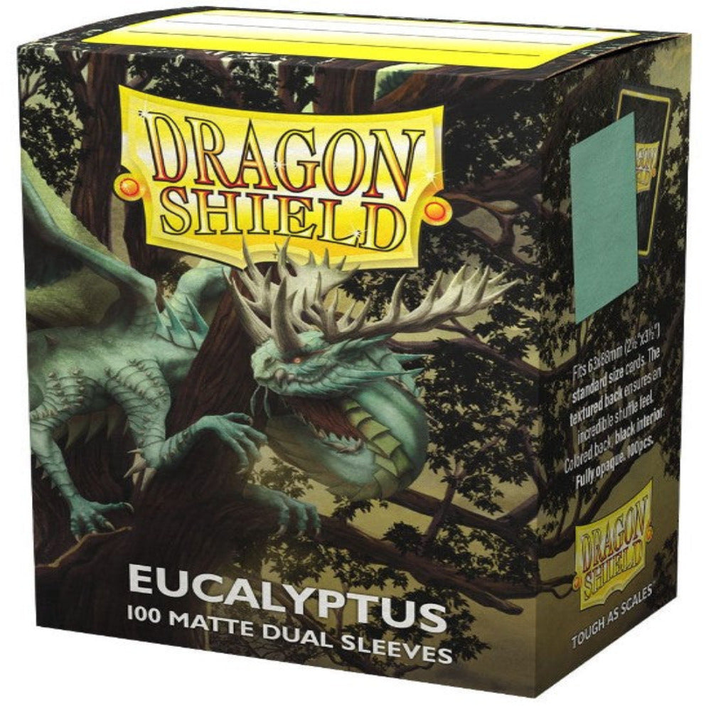 dragon shield matte dual card sleeves eucalyptus