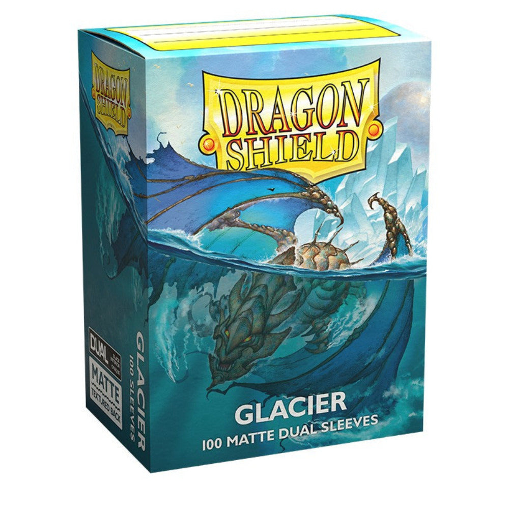 dragon shield matte dual card sleeves glacier