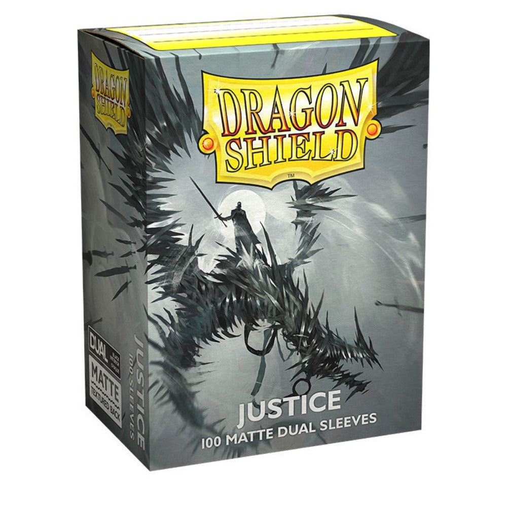 dragon shield matte dual card sleeves justice