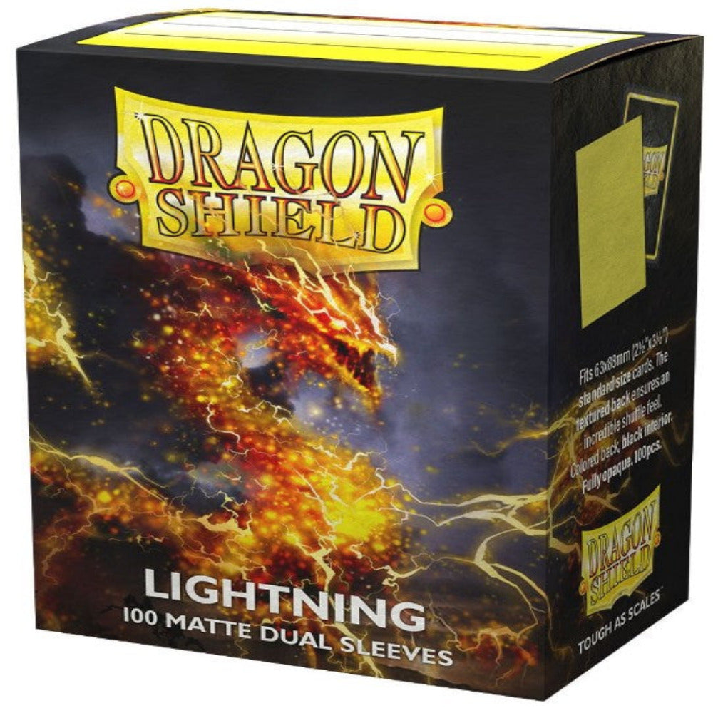 dragon shield matte dual sleeves lightning
