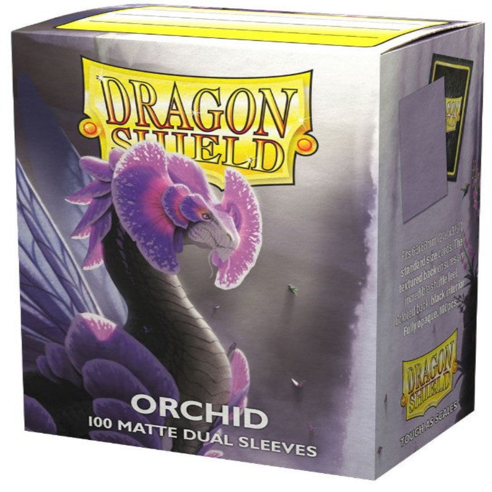 dragon shield matte dual card sleeves orchid