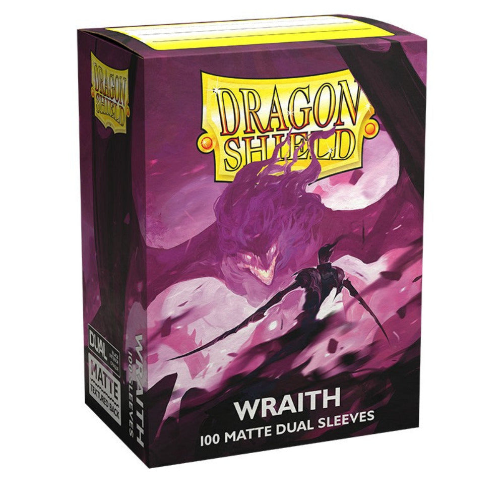 dragon shield matte dual card sleeves wraith