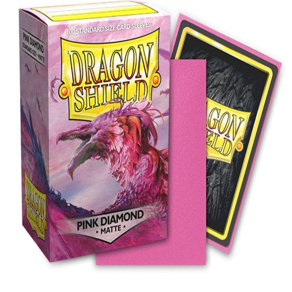 dragon shield pink diamond matte card sleeves