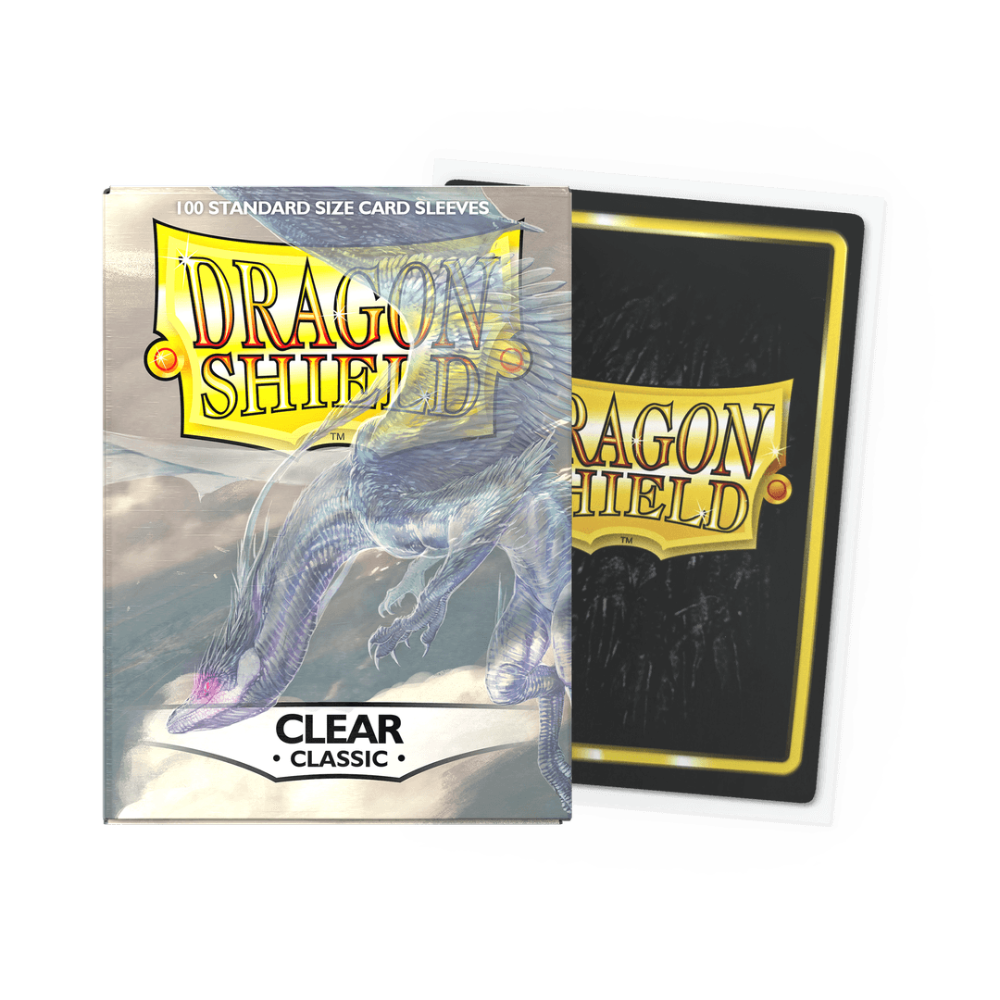 dragon shield standard size classic card sleeves clear