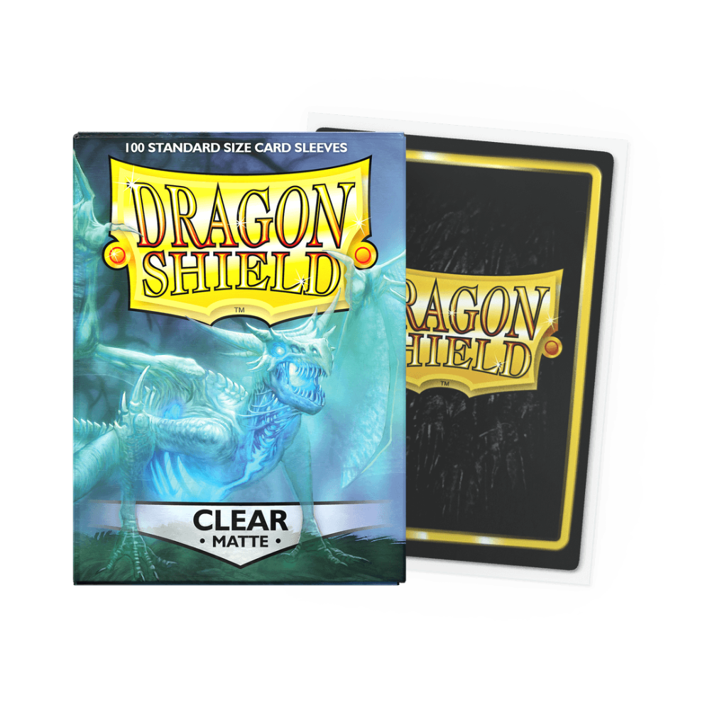 dragon shield matte clear standard card sleeves