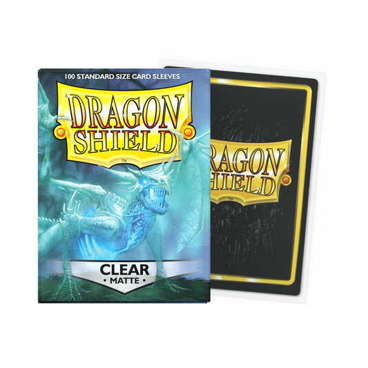 dragon shield matte clear standard card sleeves