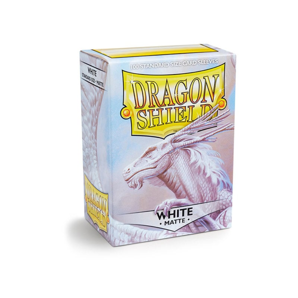 dragon shield standard size card sleeves matte white