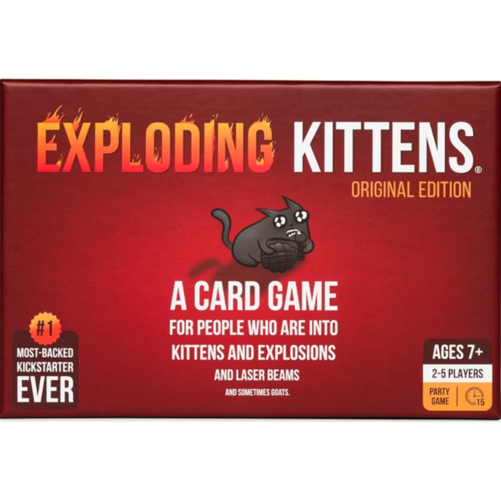 exploding kittens original laser beams kickstarter family friendly
