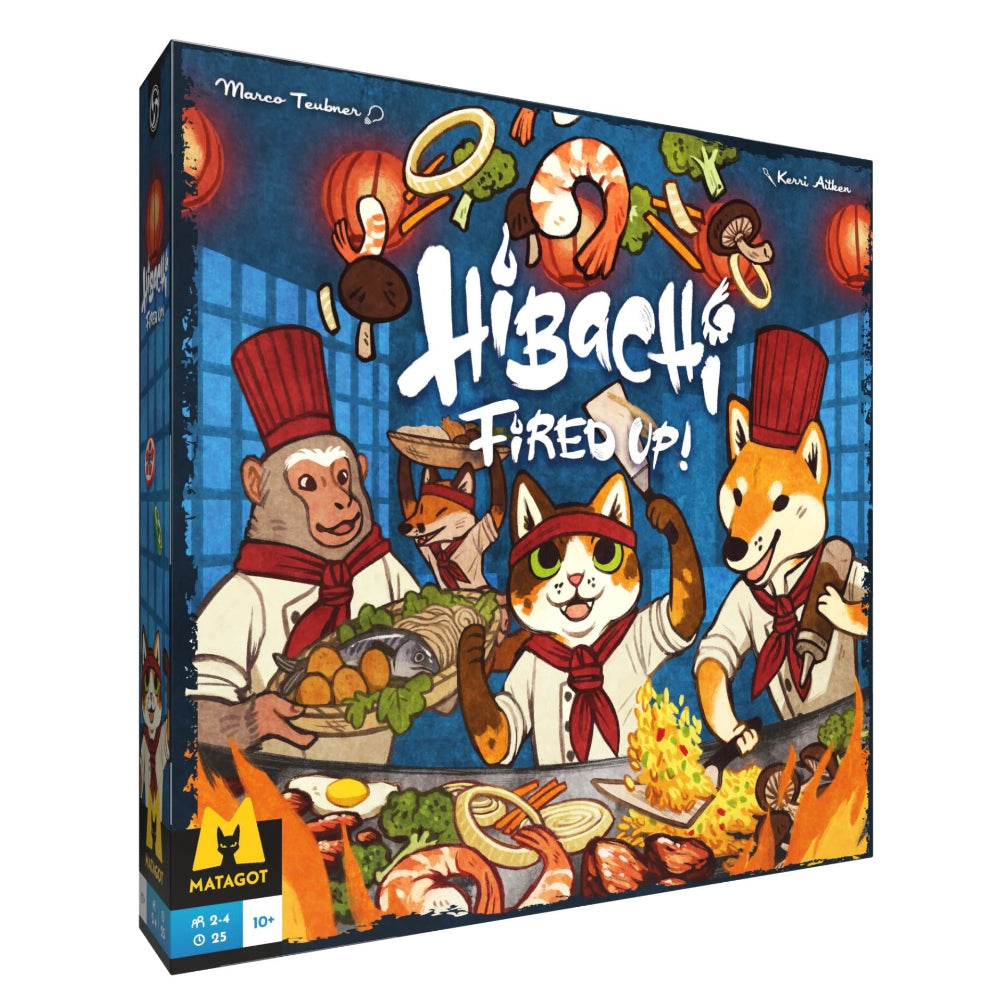 hibachi fired up board game Marco Teubner Kerri Aitken
