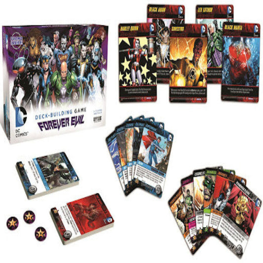 dc forever evil deck building game cryptozoic entertainment