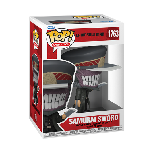 funko pop 1763 chainsaw man samurai sword anime