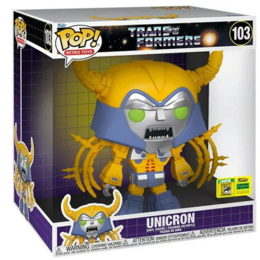 Funko Pop! Transformers Jumbo Unicron #103 2022 San Diego Comic Con Exclusive