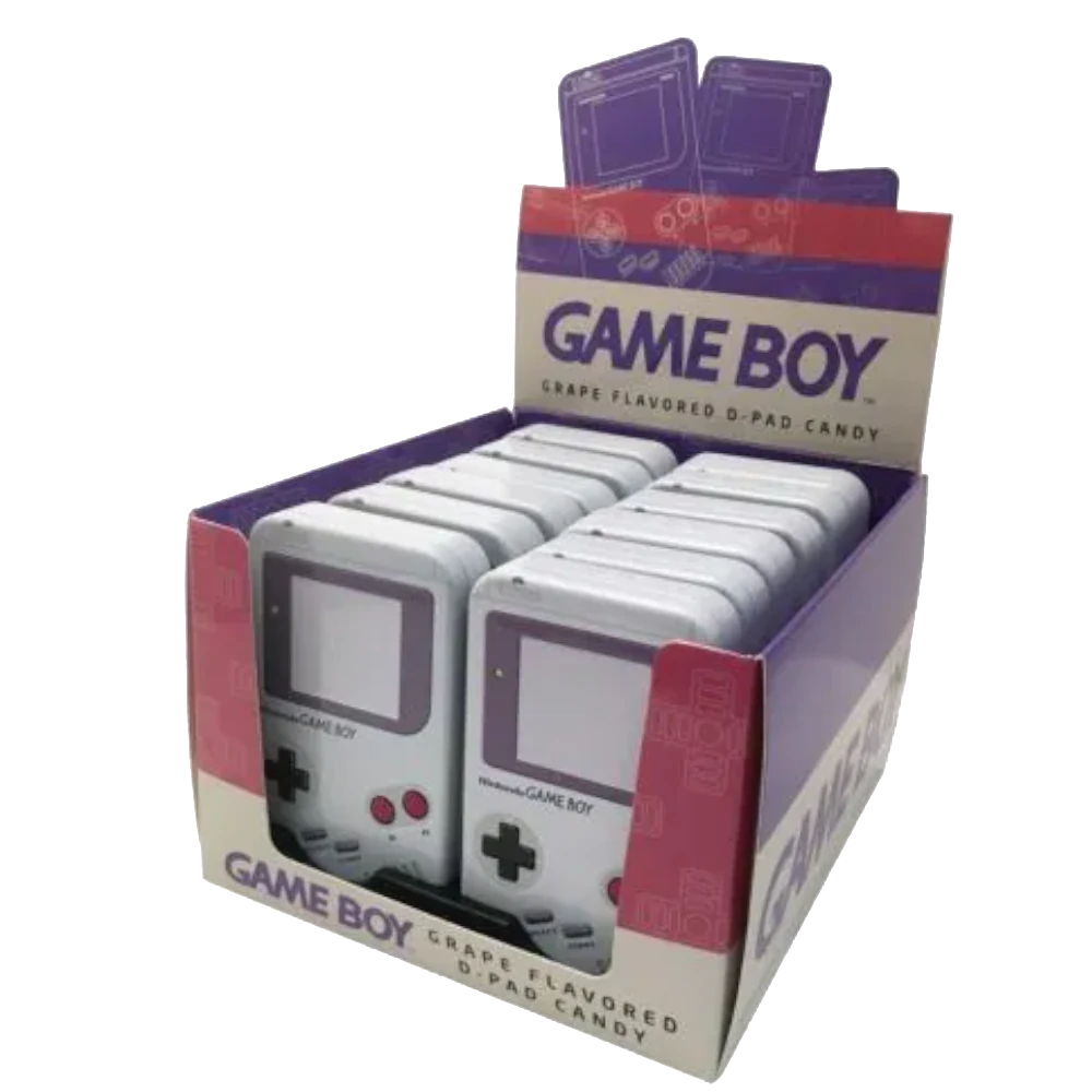gameboy nintendo game boy candy tin grape